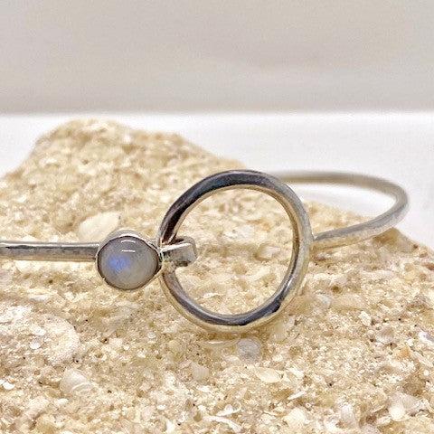Encircled Bracelet with Moonstone Clasp