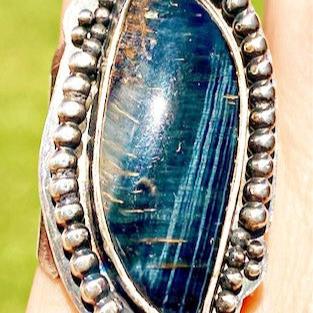 Pietersite Statement Ring