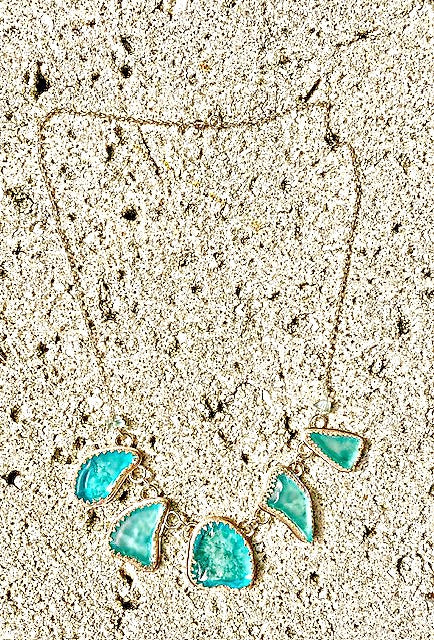 Blue Seas Seaglass Necklace