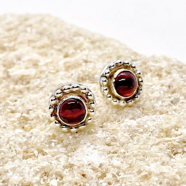 Tourmaline Beaded Post Earrings