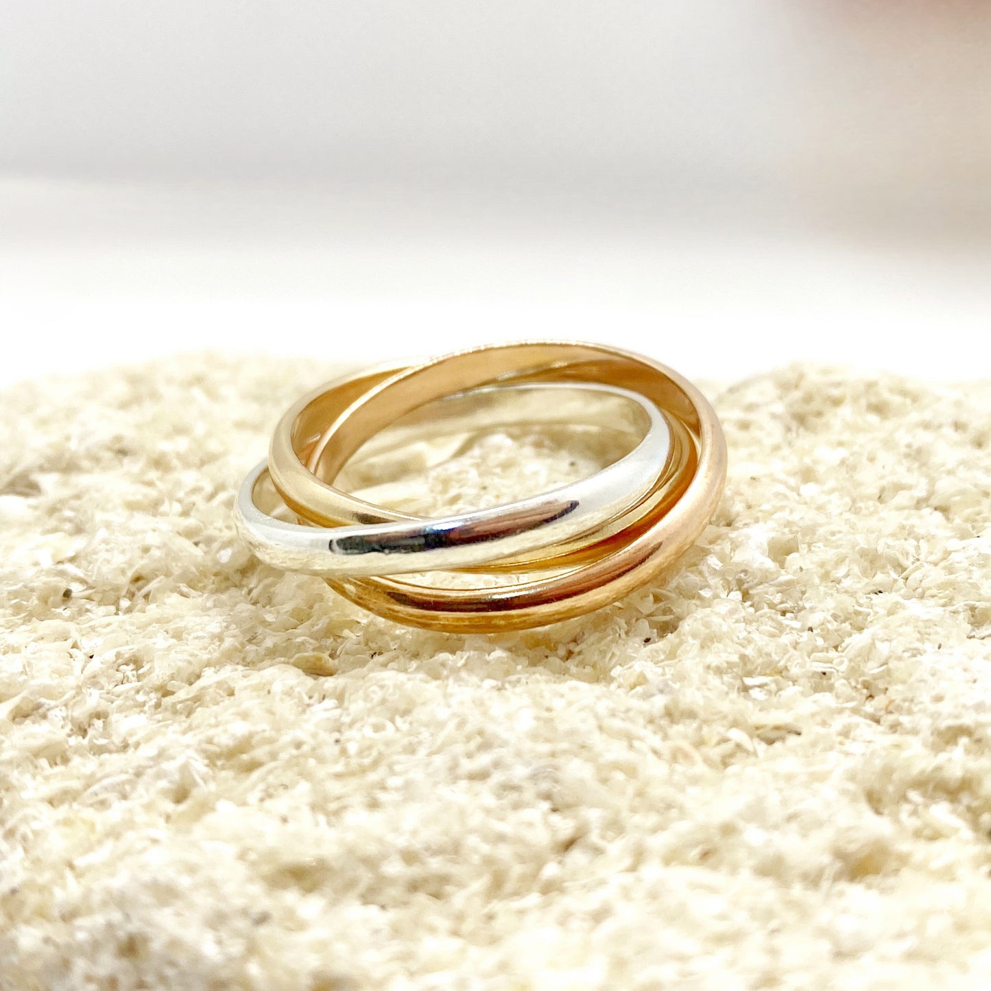 Russian Tricolor Wedding Band
